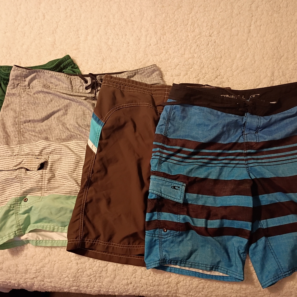 O'Neill Men's Blue and Black Hybrid Shorts